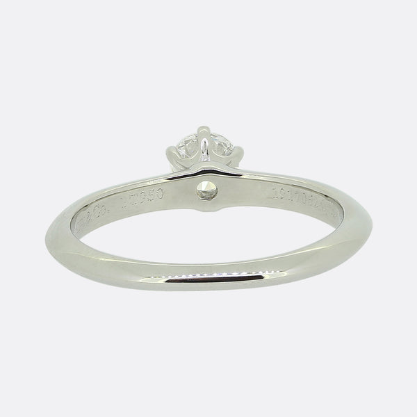 Tiffany & Co. 0.24 Carat Diamond Engagement Ring