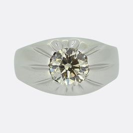 2.00 Carat Diamond Gypsy Ring