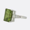 Peridot and Diamond Cocktail Ring
