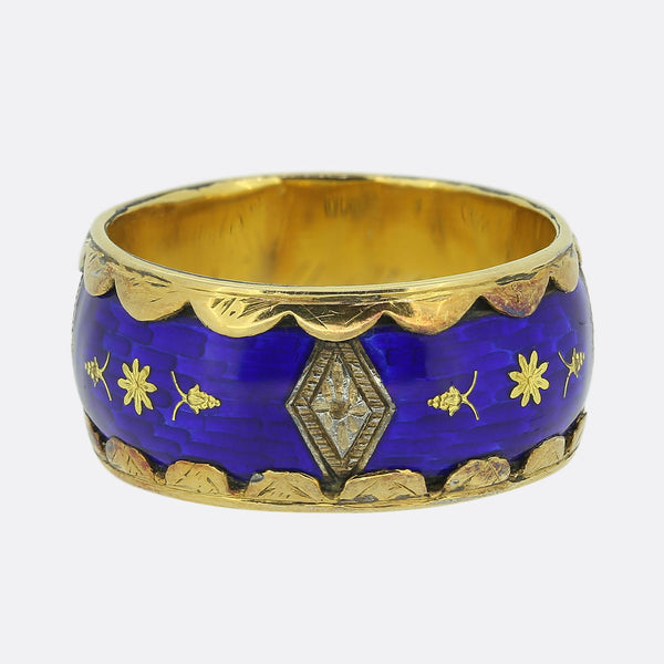 Antique Enamelled Band Ring
