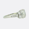Art Deco 2.14 Carat Carre Cut Diamond Ring