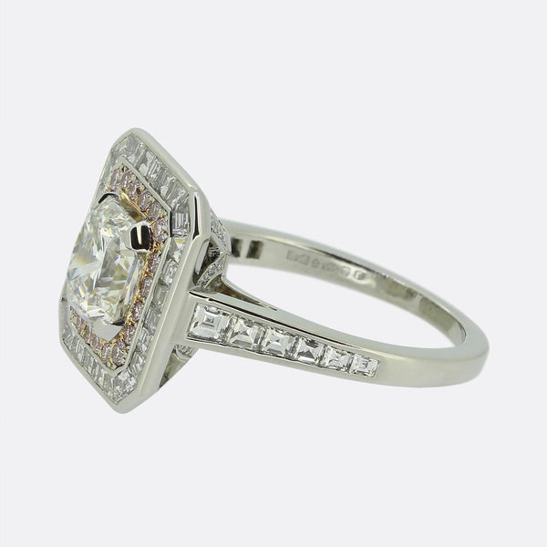 Boodles 2.22 Carat Diamond Cluster Ring