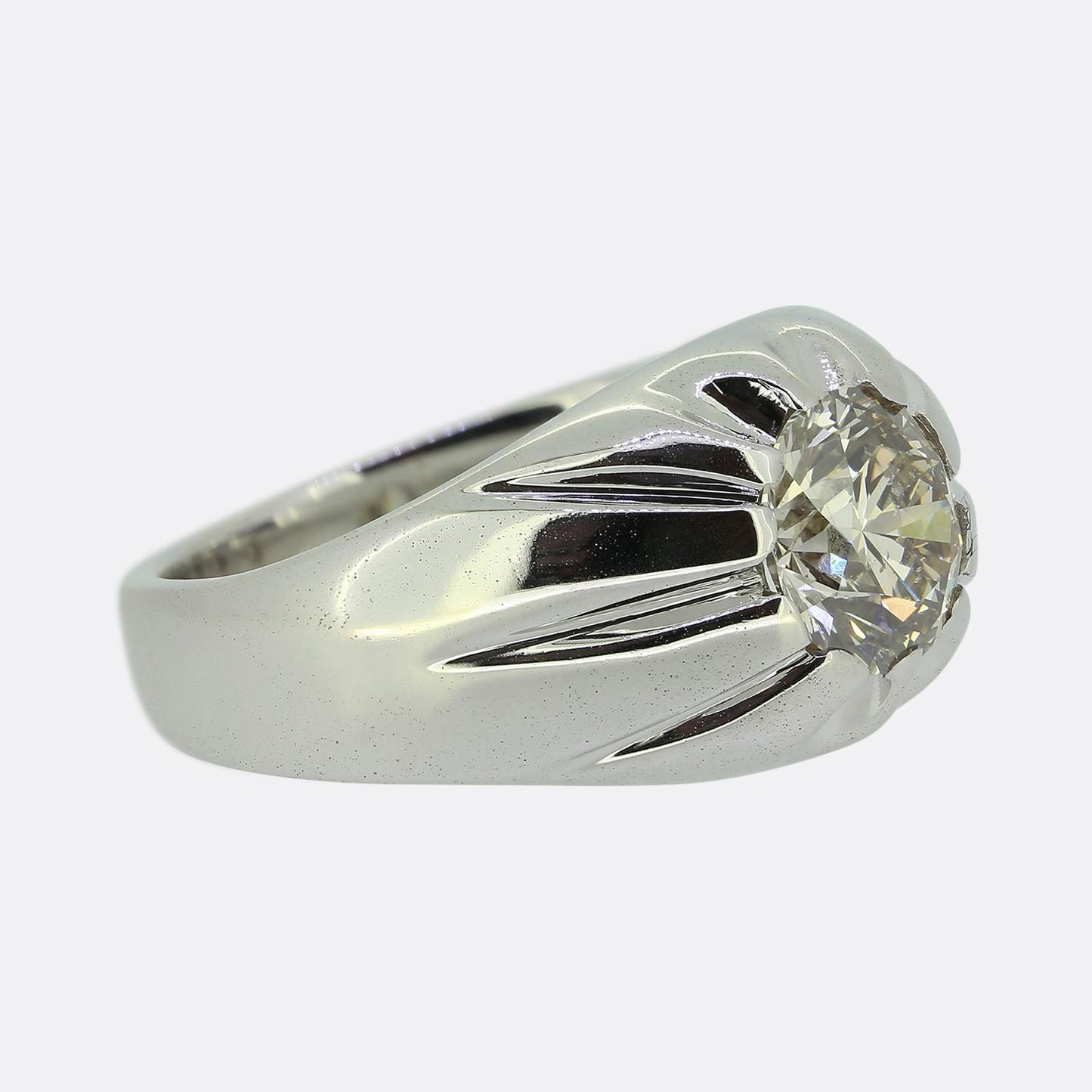 2.00 Carat Diamond Gypsy Ring