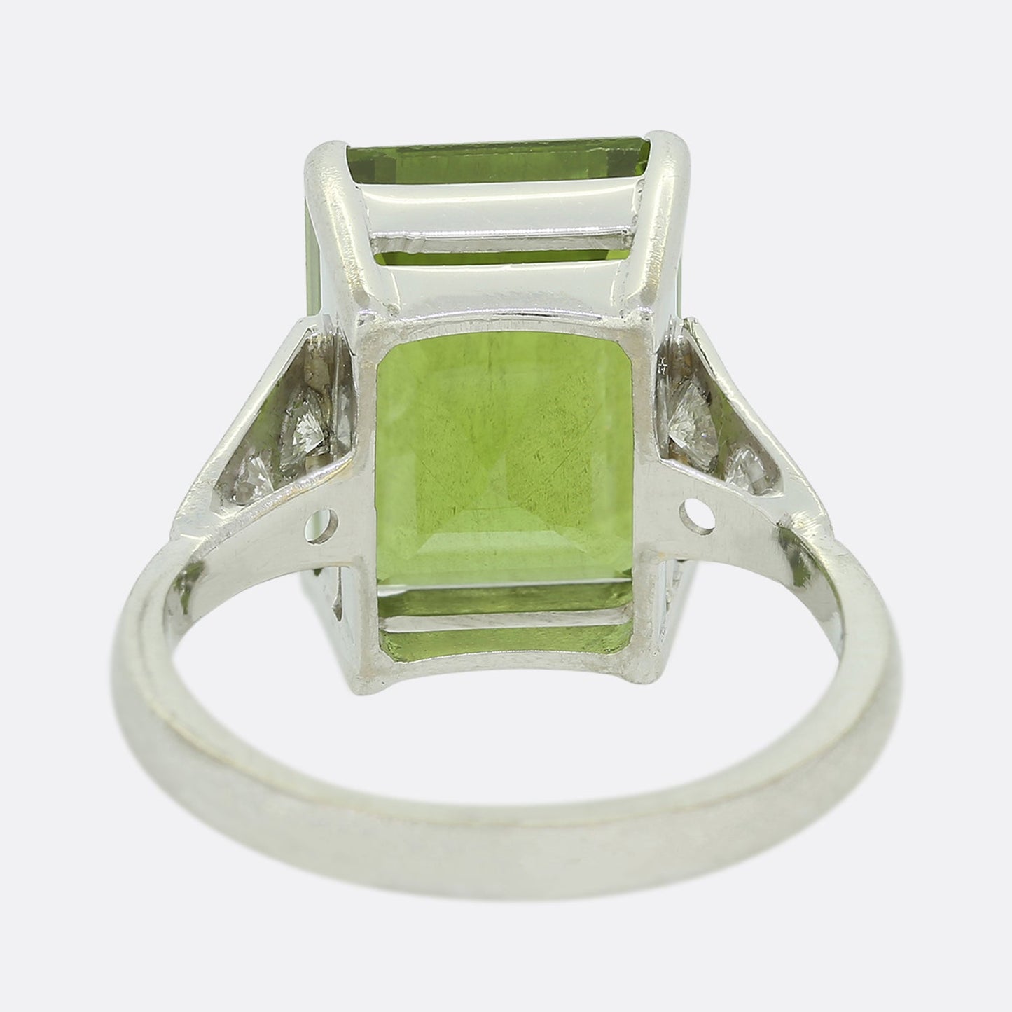 Peridot and Diamond Cocktail Ring