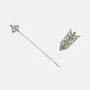 Cartier Art Deco Rose Cut Diamond Arrow Jabot Pin
