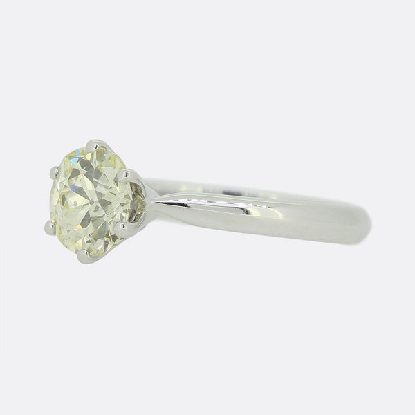 1.30 Carat Diamond Solitaire Engagement Ring