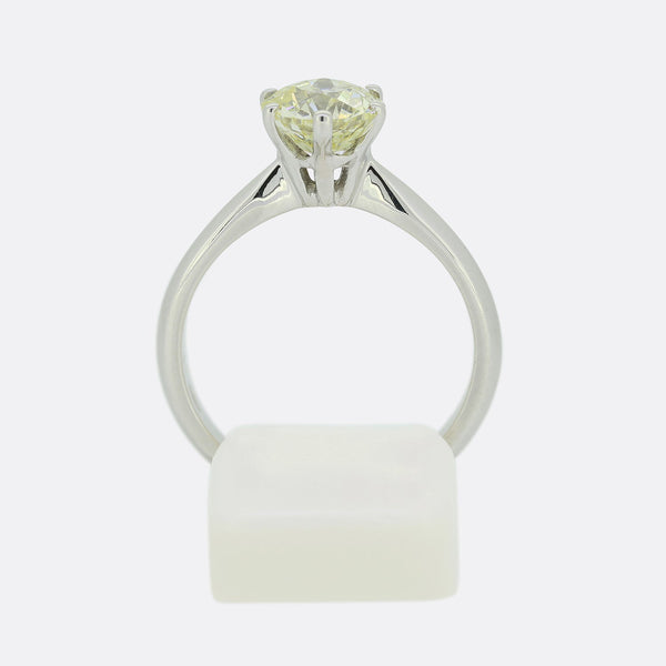 1.30 Carat Diamond Solitaire Engagement Ring