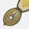 Child & Child Opal Heart Diamond and Enamel Pendant