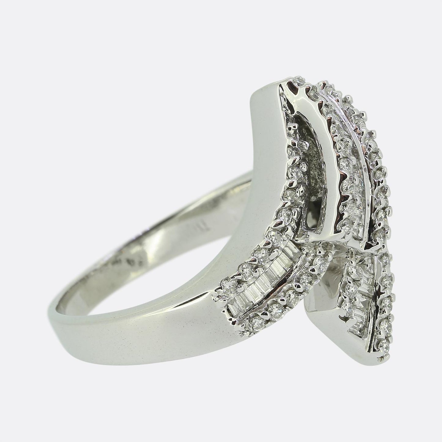 1.20 Carat Diamond Crossover Ring