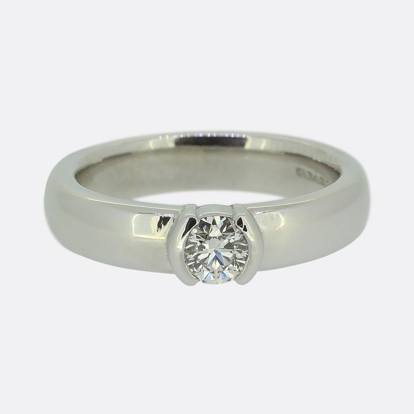 Tiffany & Co. 0.32 Carat Diamond Etoile Solitaire Ring