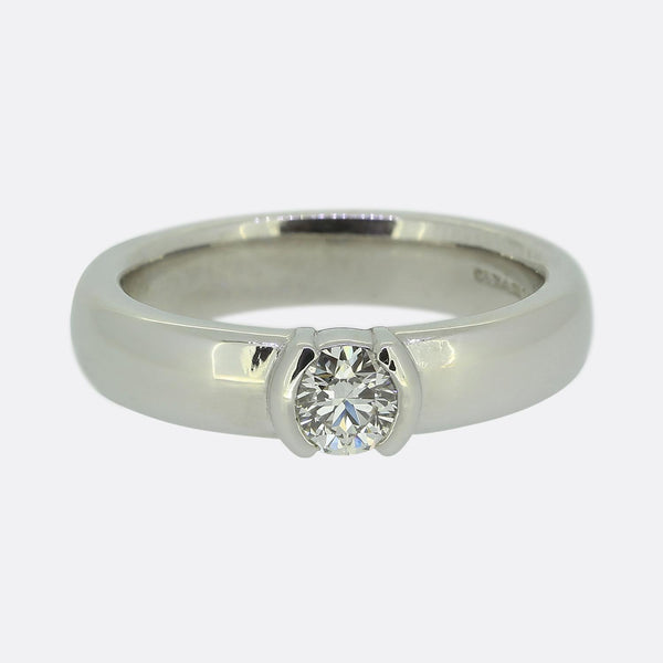 Tiffany & Co. 0.32 Carat Diamond Etoile Solitaire Ring