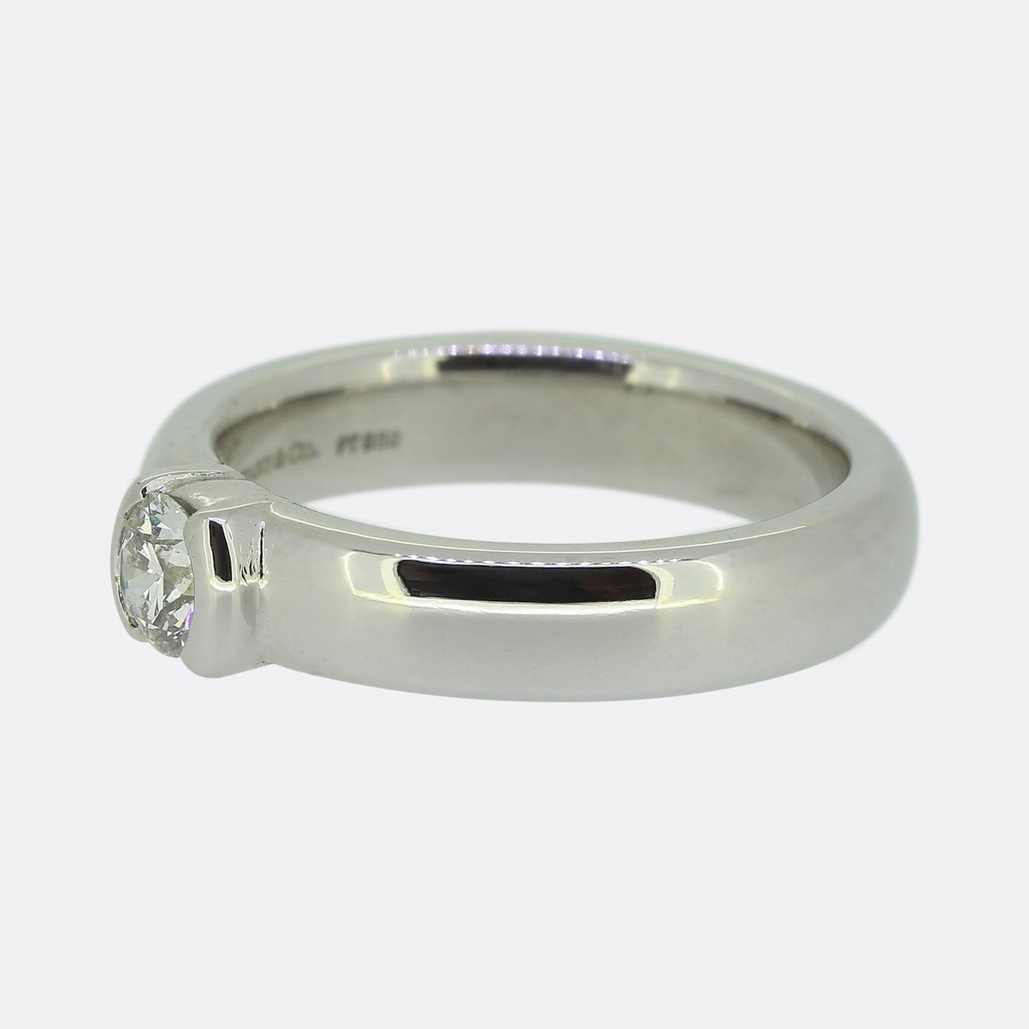 Tiffany & Co. 0.32 Carat Diamond Etoile Solitaire Ring