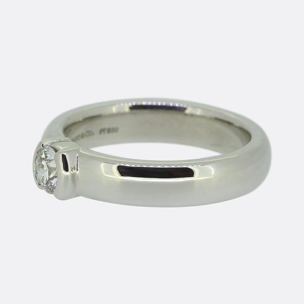 Tiffany & Co. 0.32 Carat Diamond Etoile Solitaire Ring