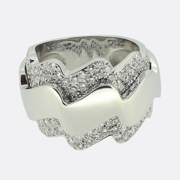 Van Cleef & Arpels Diamond Wave Ring