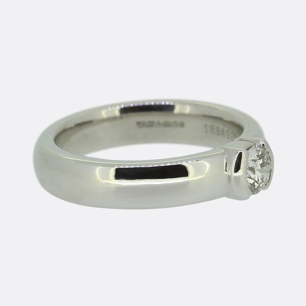 Tiffany & Co. 0.32 Carat Diamond Etoile Solitaire Ring