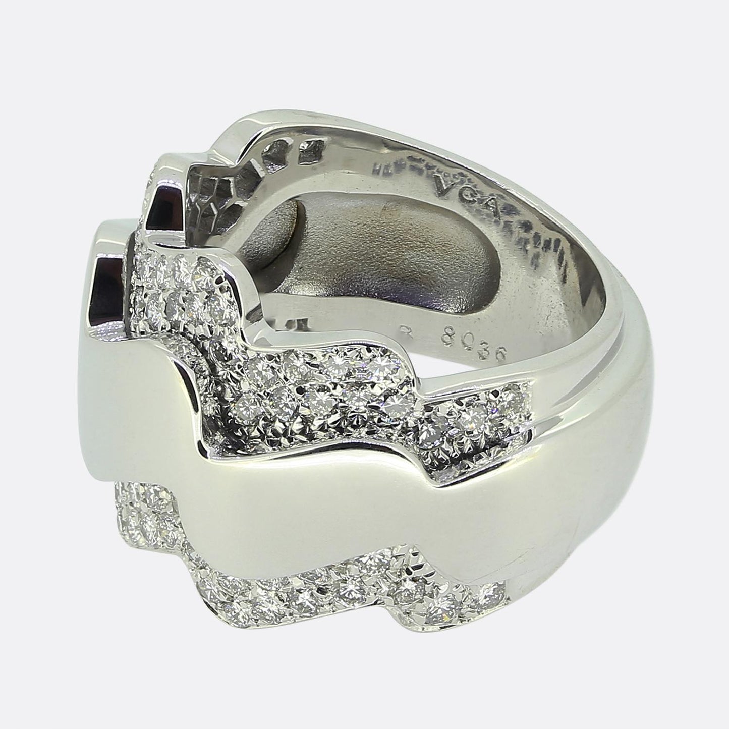 Van Cleef & Arpels Diamond Wave Ring