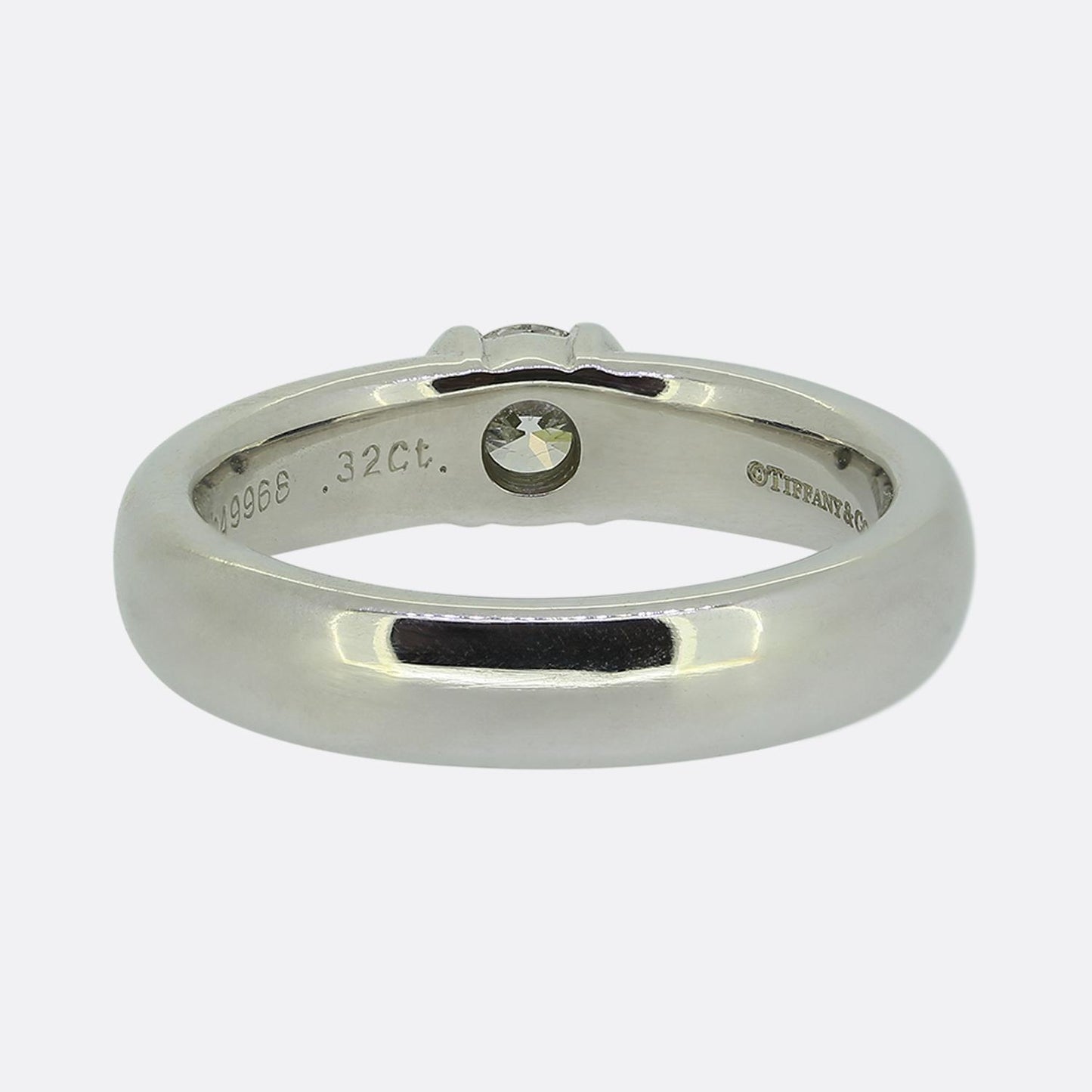 Tiffany & Co. 0.32 Carat Diamond Etoile Solitaire Ring