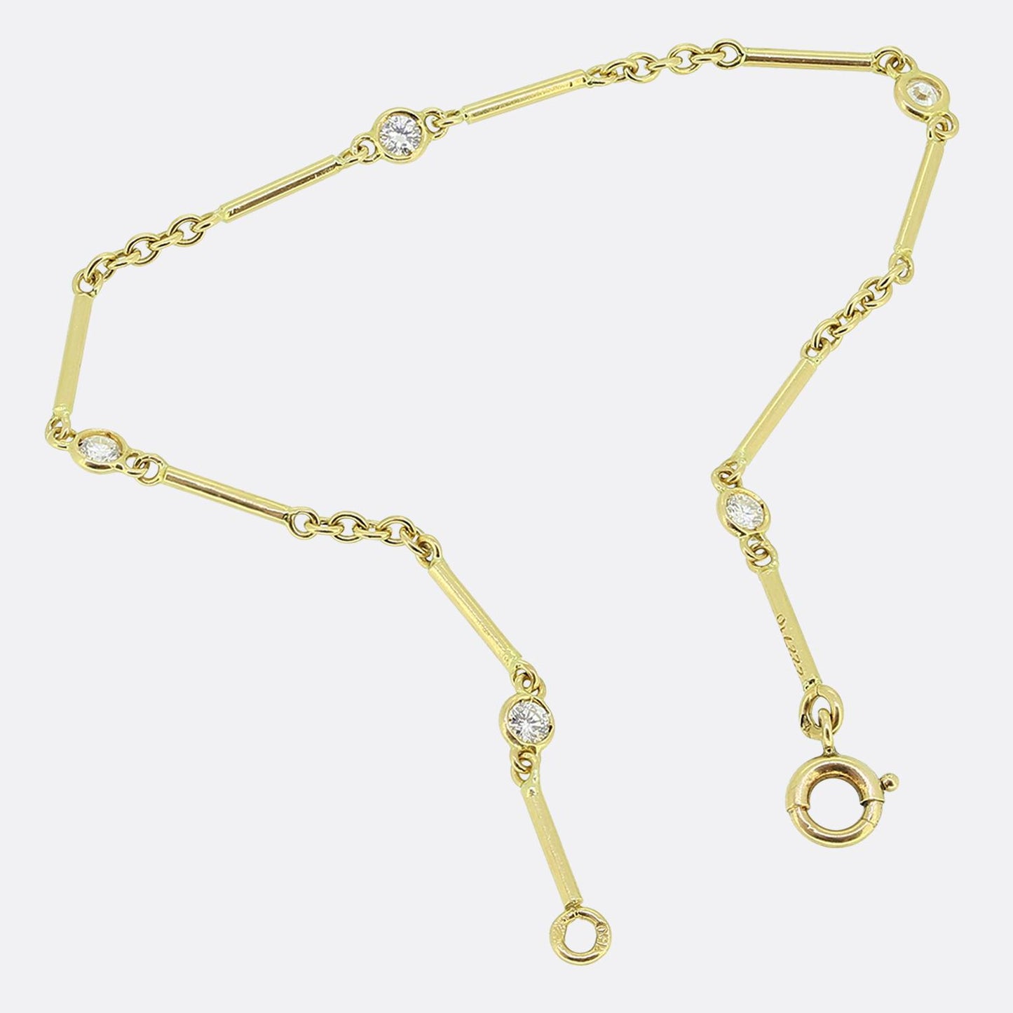 Cartier Five-Stone Diamond Bracelet