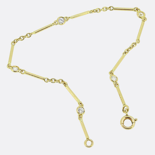 Cartier Five-Stone Diamond Bracelet