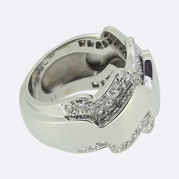 Van Cleef & Arpels Diamond Wave Ring