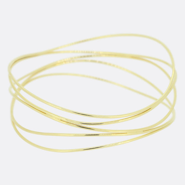 Tiffany & Co. Elsa Peretti Five Row Wave Bangle