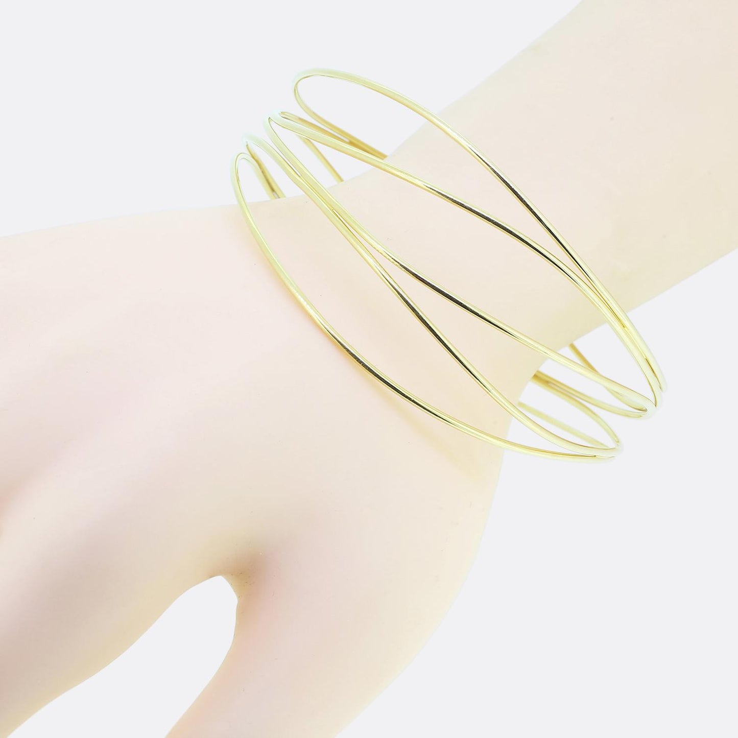 Tiffany & Co. Elsa Peretti Five Row Wave Bangle