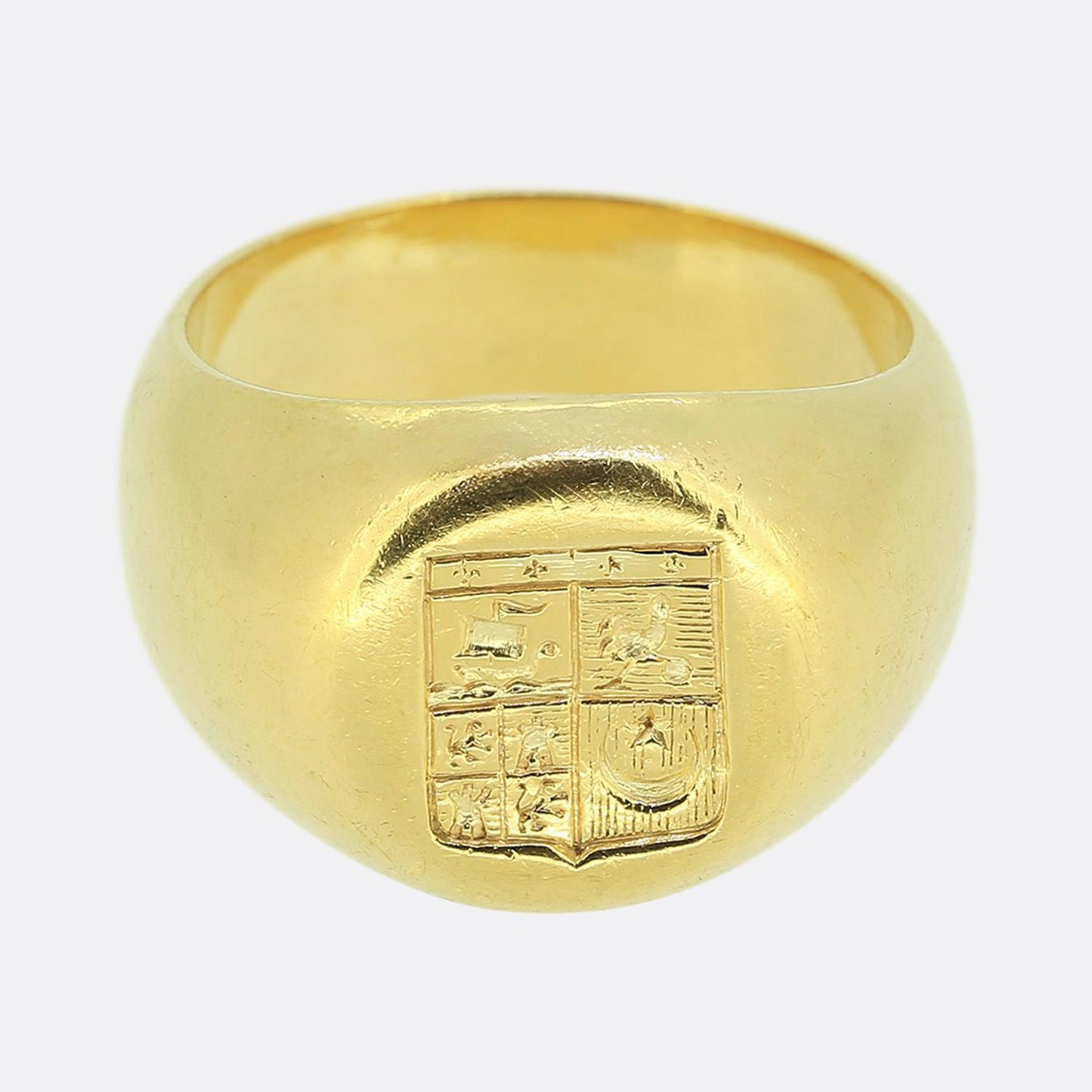 Vintage Naval Intaglio Signet Ring