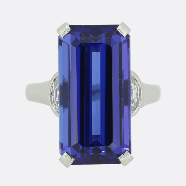 Boodles 15.02 Carat Tanzanite and Diamond Ring
