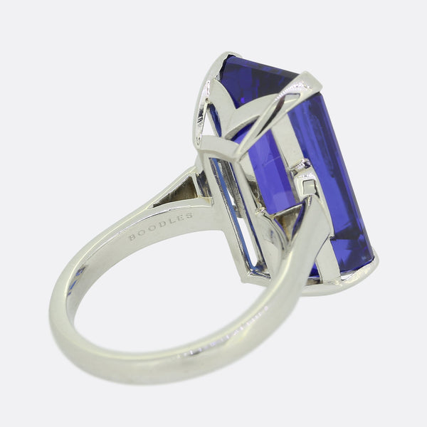 Boodles 15.02 Carat Tanzanite and Diamond Ring