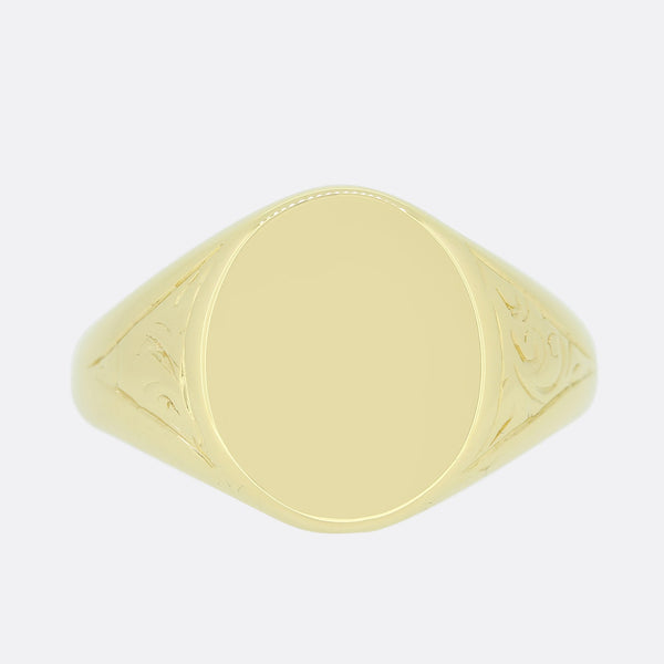 Vintage Oval Signet Ring
