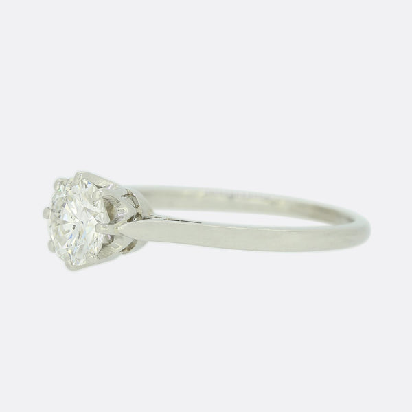0.94 Carat Diamond Solitaire Engagement Ring