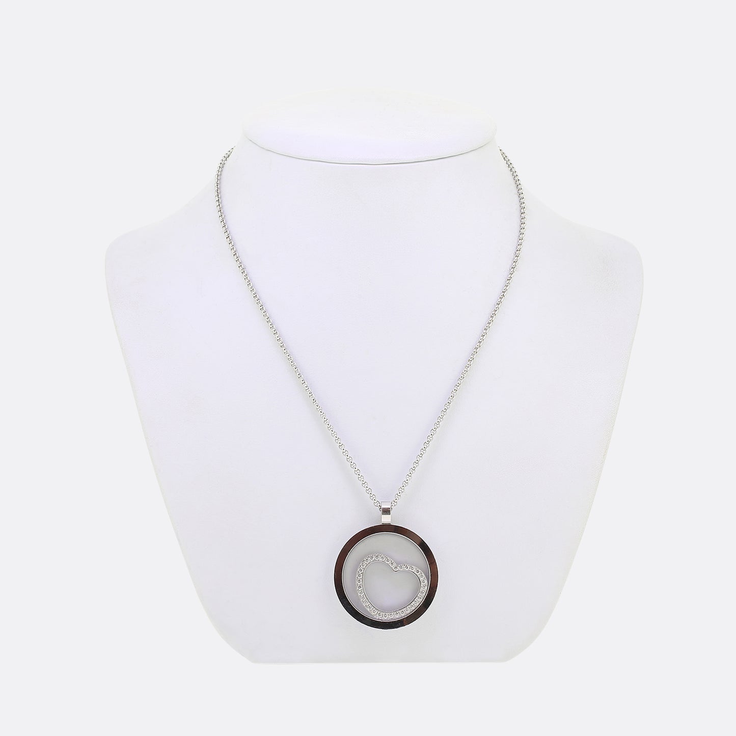 Chopard Happy Spirit Diamond Heart Pendant Necklace