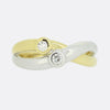 0.10 Carat Two Stone Diamond Crossover Ring