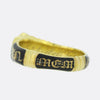 Victorian 1850s 'In Memory Of' Enamel Mourning Band Ring