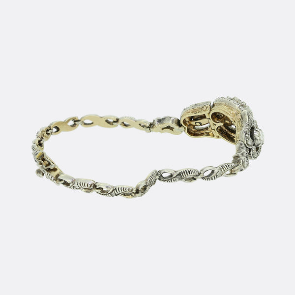 Victorian Rose Cut Diamond Bracelet