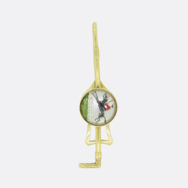 Jockey Riding Horse Essex Crystal Tie Clip