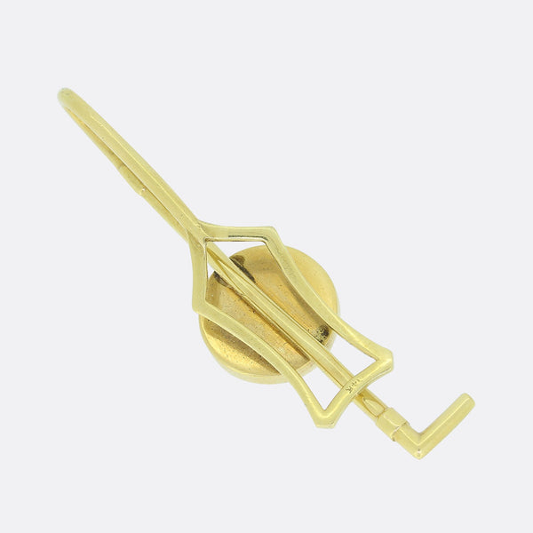Jockey Riding Horse Essex Crystal Tie Clip