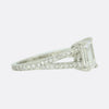 1.01 Carat Emerald Cut Diamond Split Shank Ring