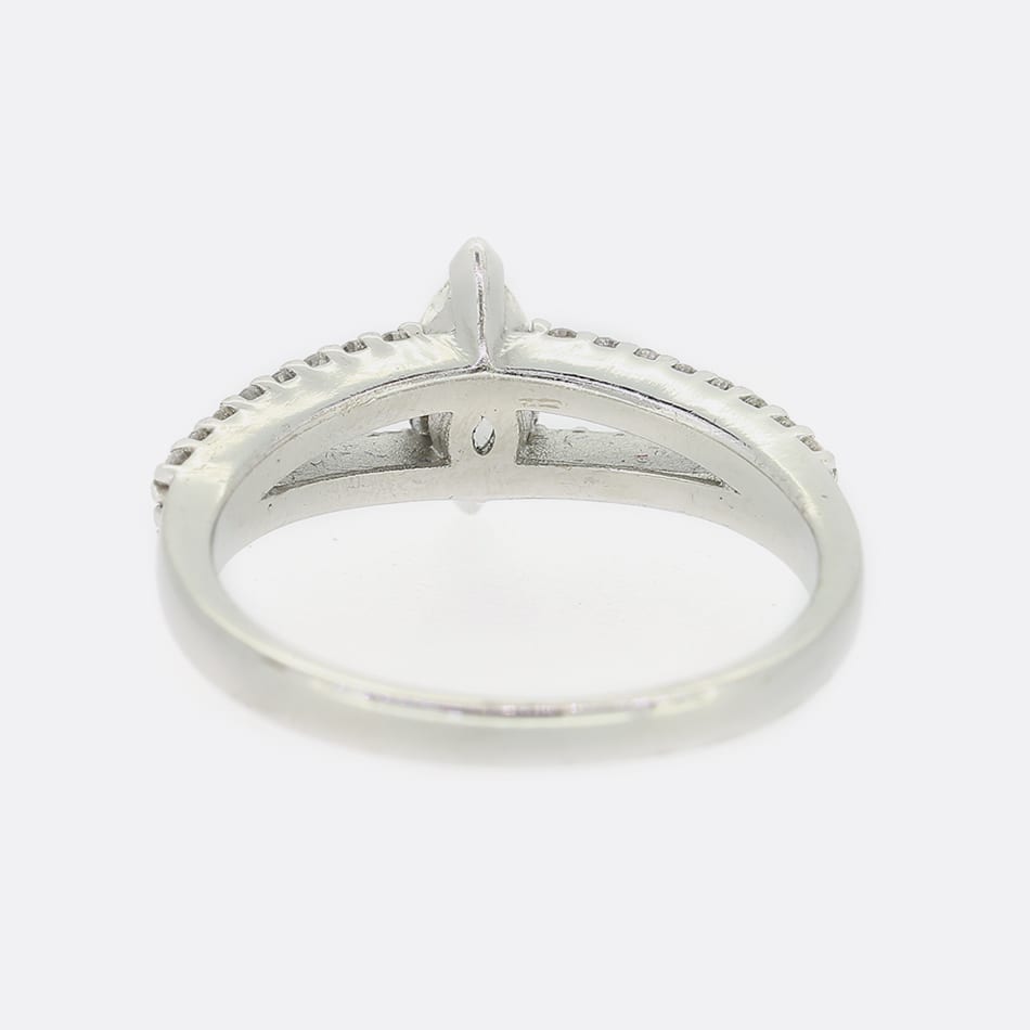 0.45 Carat Marquise Cut Diamond Ring