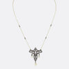 Edwardian Pearl and Diamond Drop Necklace