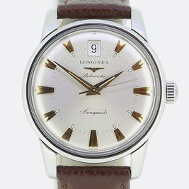Longines Stainless Steel Automatic Conquest Wristwatch