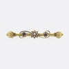 Victorian Pearl Bar Brooch