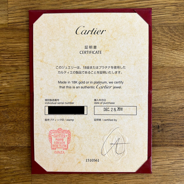 Cartier 1.03 Carat Diamond Solitaire Ring