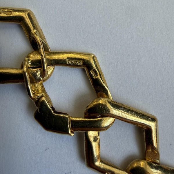 Vintage Textured Chain Necklace