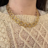 Vintage Textured Chain Necklace