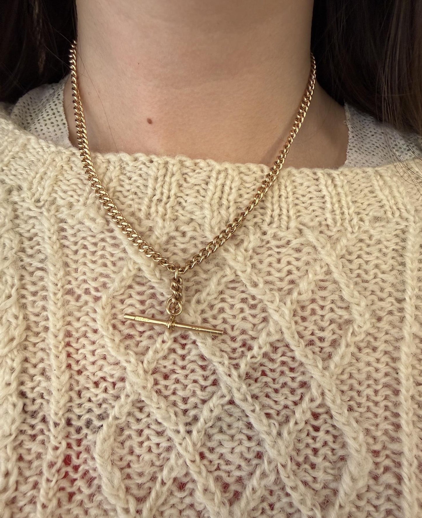 Antique 15ct Gold Albert Chain Necklace