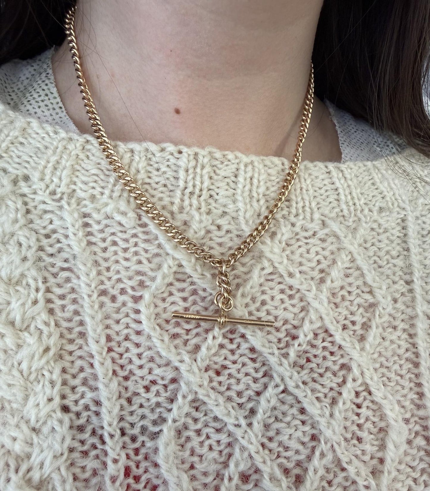 Antique 15ct Gold Albert Chain Necklace