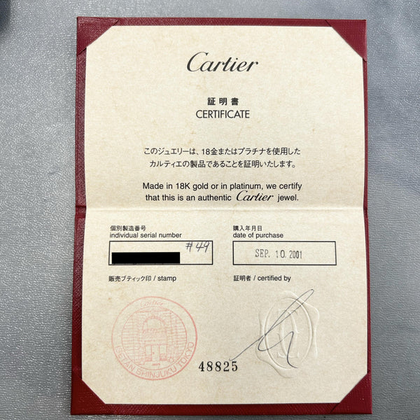 Cartier Six Diamond LOVE Ring Size J (49)