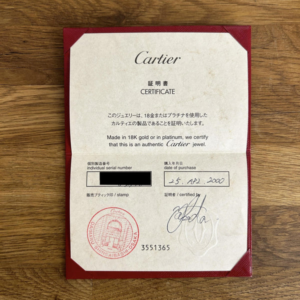 Cartier Three Diamond LOVE Ring Size I (48)