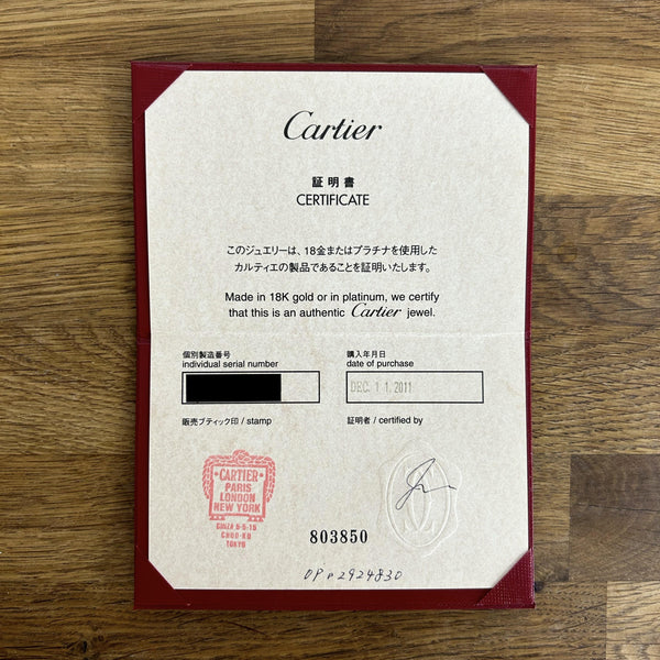 Cartier One Diamond Small LOVE Ring Size H 1/2 (47)